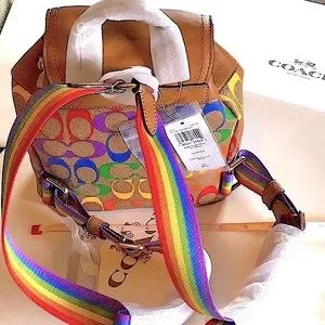 Coach | Bags | Coach Pennie Small Rainbow Signature 